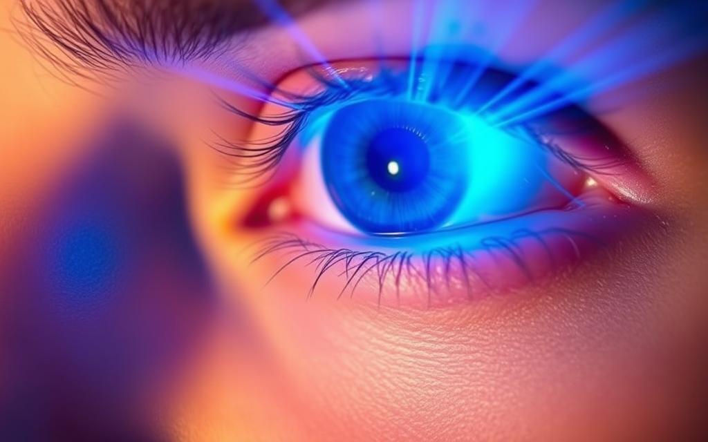 blue light spectrum effects on eye strain